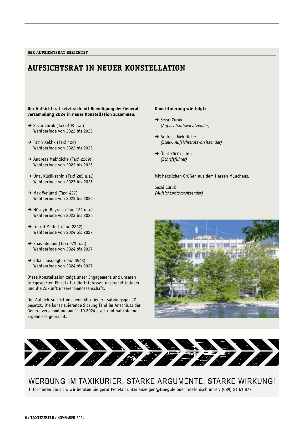 Originalseite 6 der Ausgabe Taxikurier November 2024
