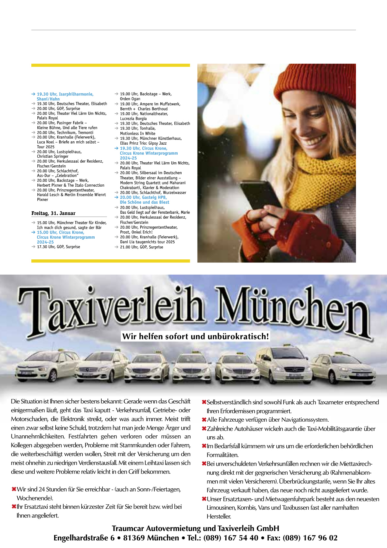Originalseite 41 der Ausgabe Taxikurier Dezember 2024 und Januar 2025