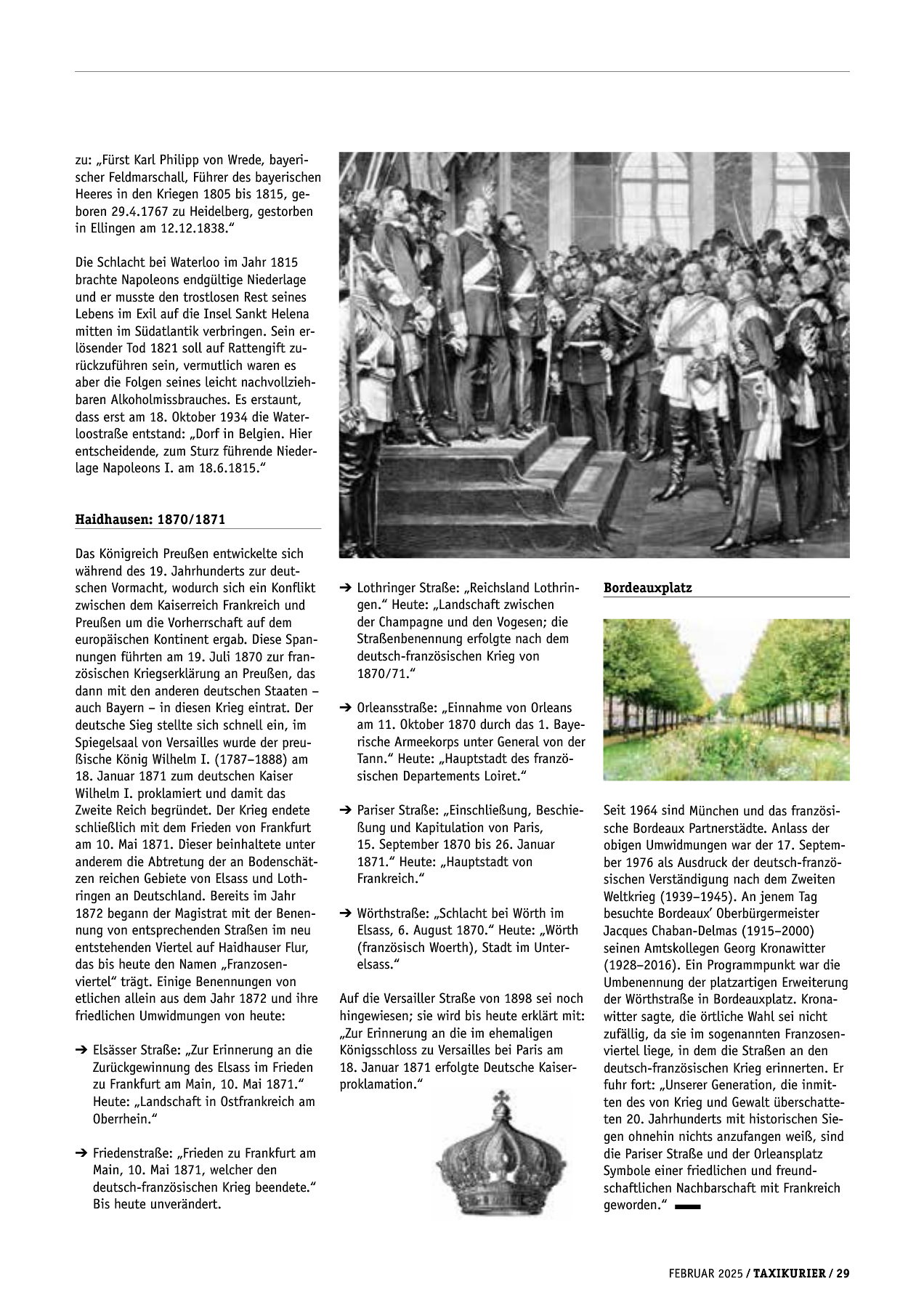 Originalseite 29 der Ausgabe Taxikurier Februar 2025