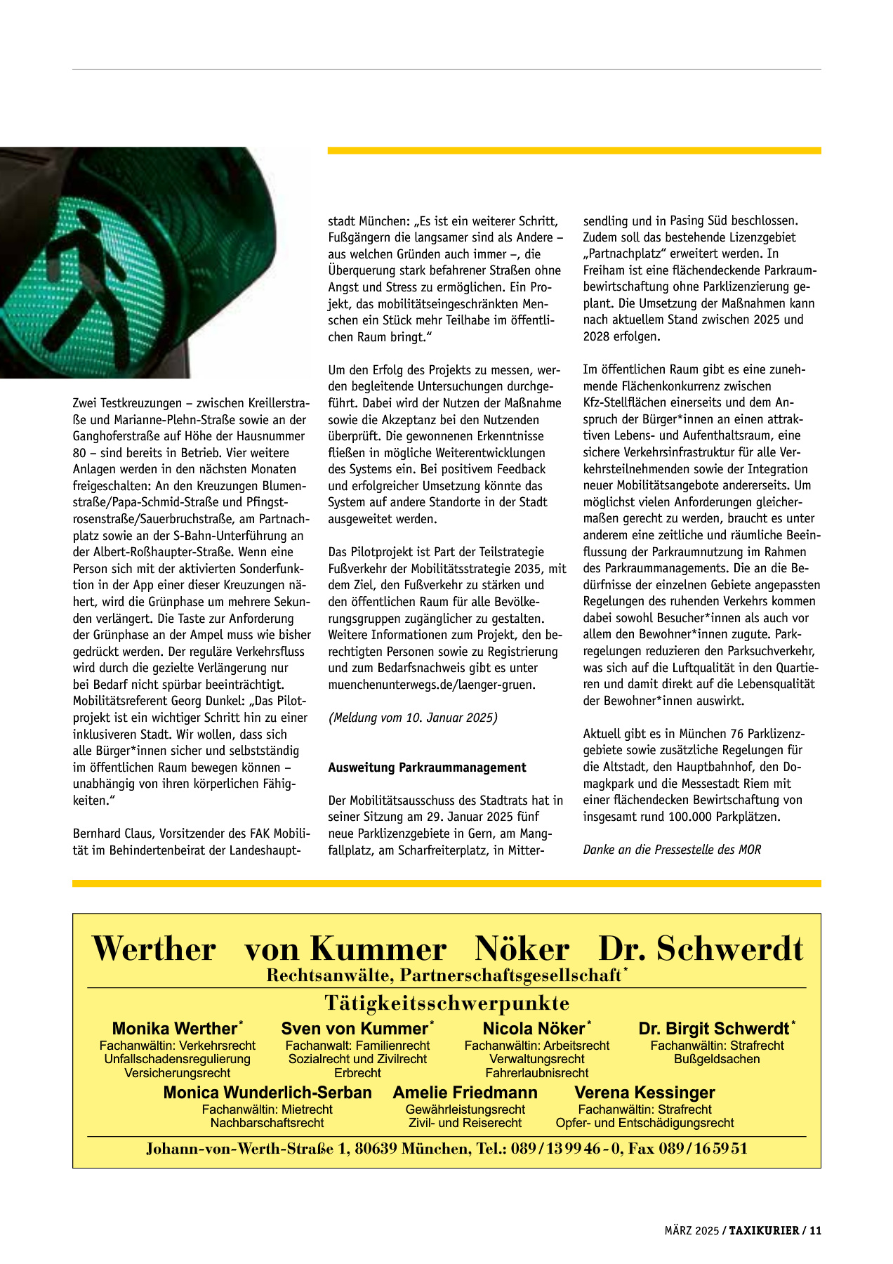 Originalseite 11 der Ausgabe Taxikurier März 2025