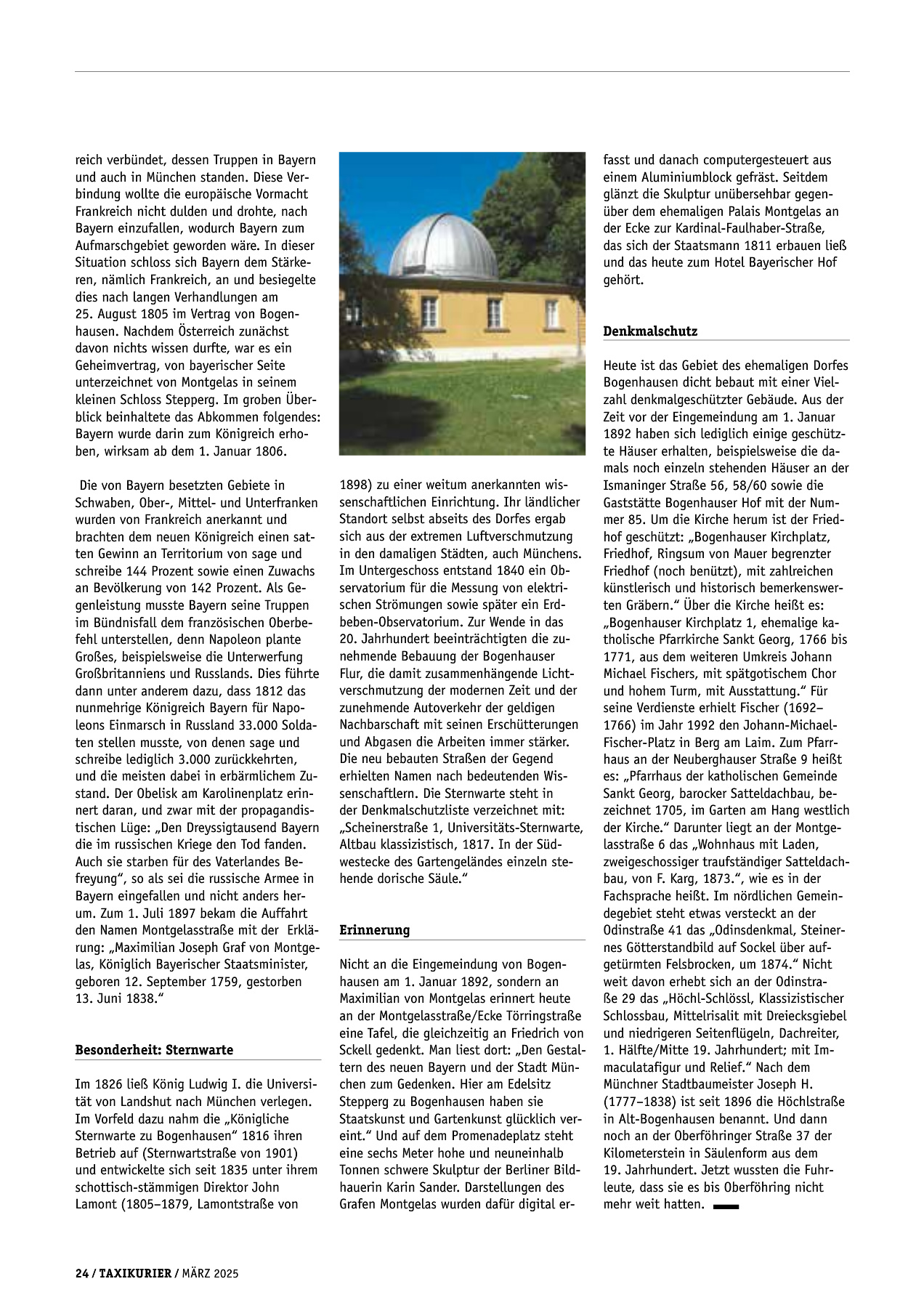Originalseite 24 der Ausgabe Taxikurier März 2025