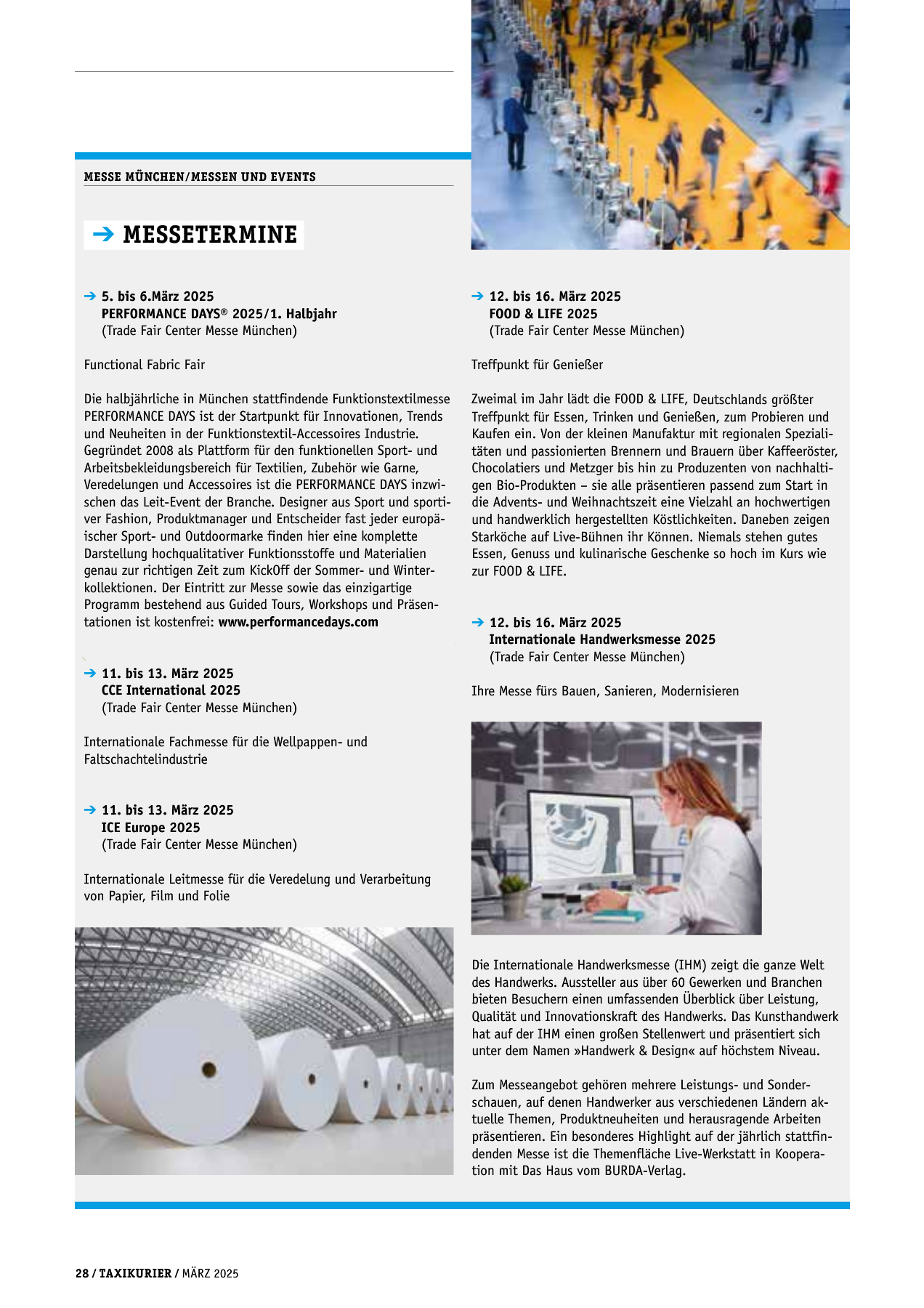 Originalseite 28 der Ausgabe Taxikurier März 2025