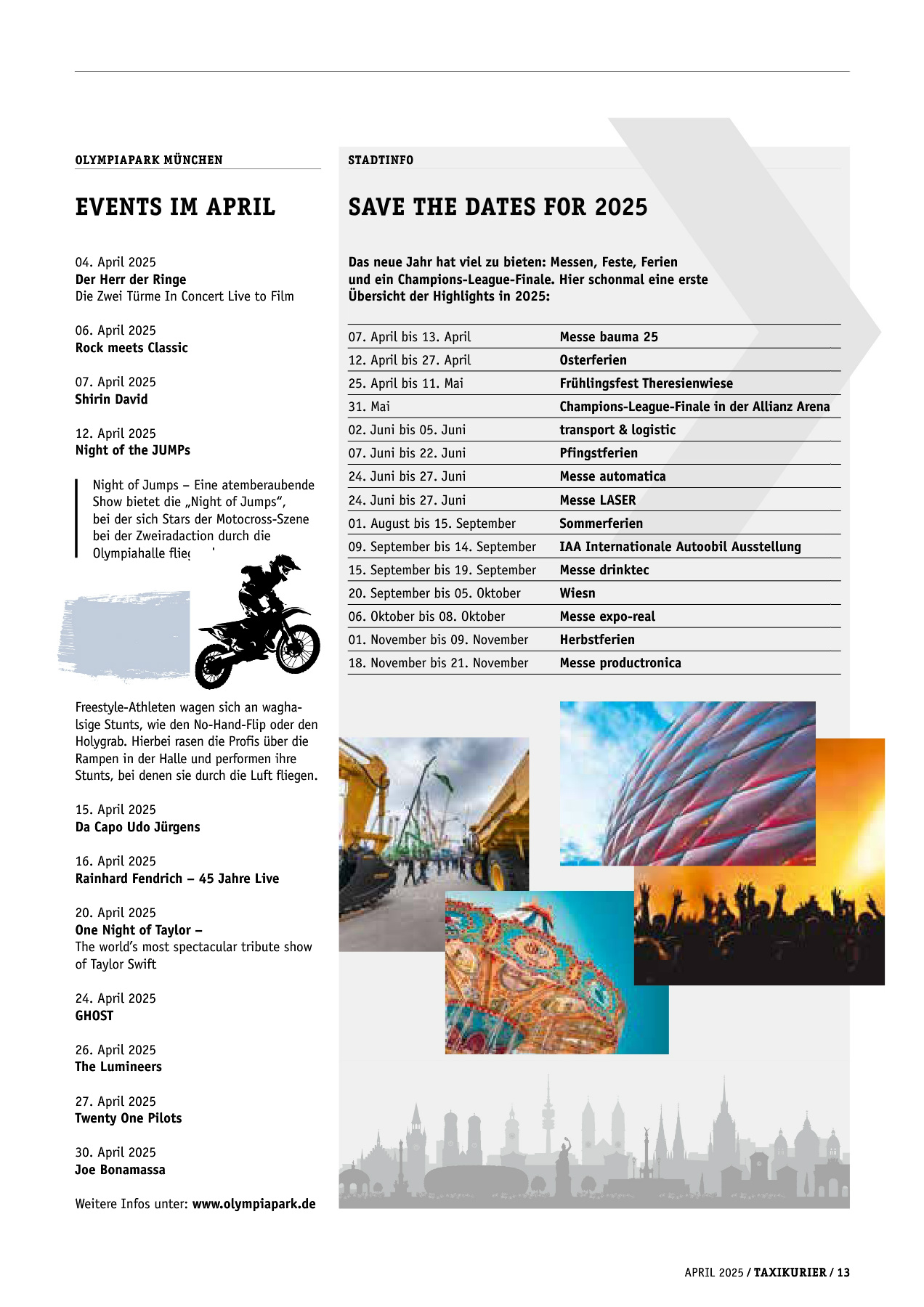 Originalseite 13 der Ausgabe Taxikurier April 2025