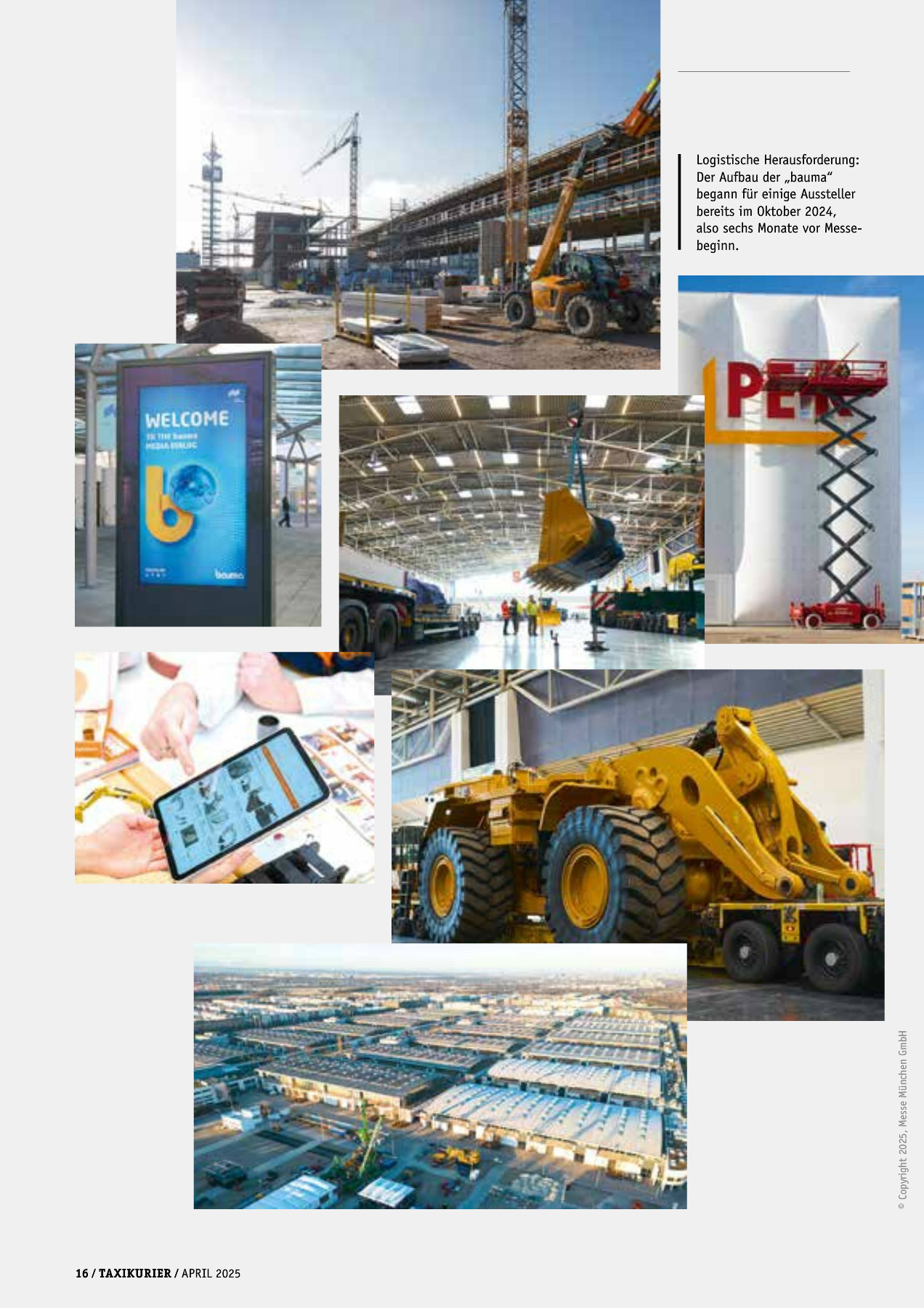 Originalseite 16 der Ausgabe Taxikurier April 2025
