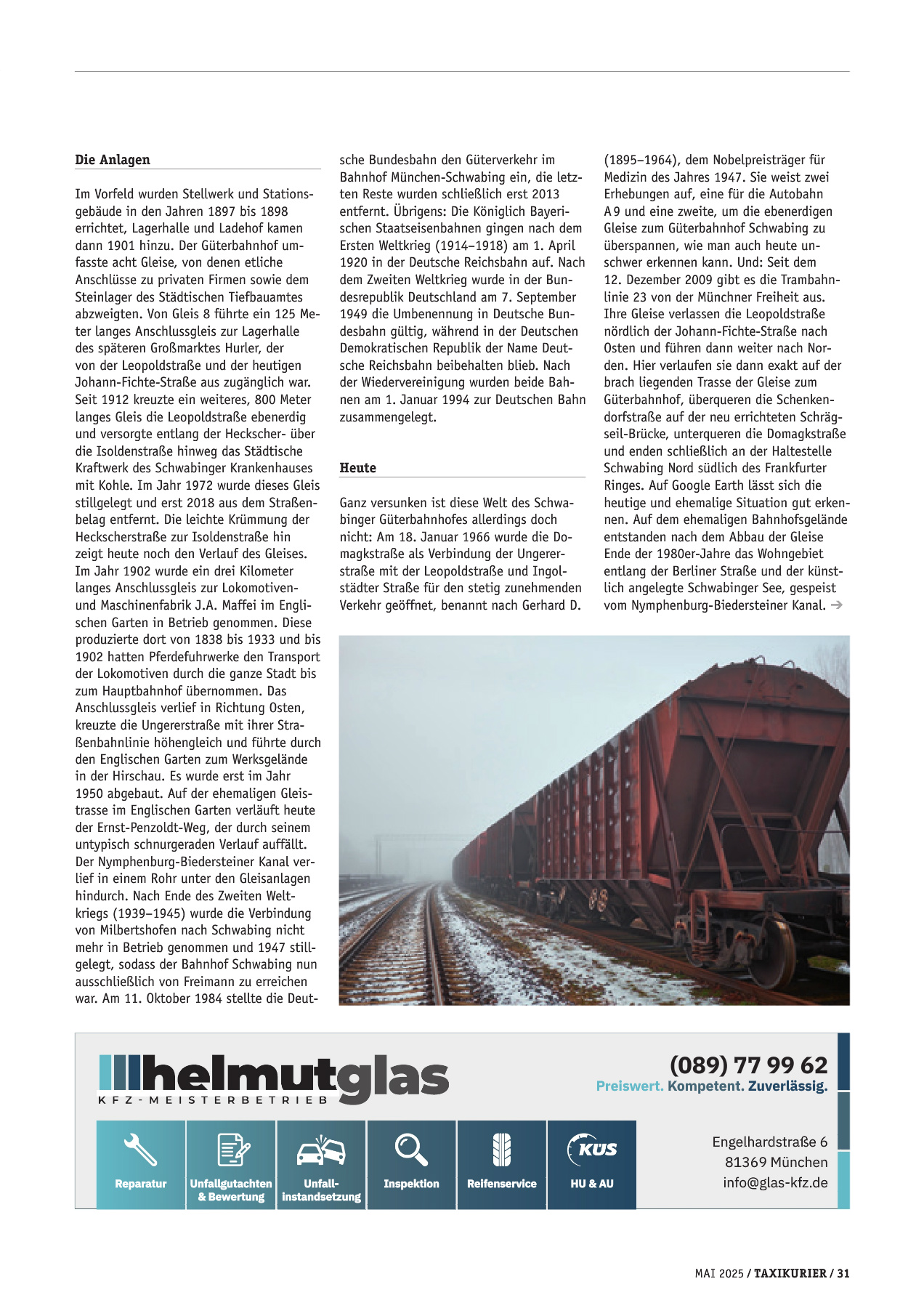 Originalseite 31 der Ausgabe Taxikurier Mai 2025
