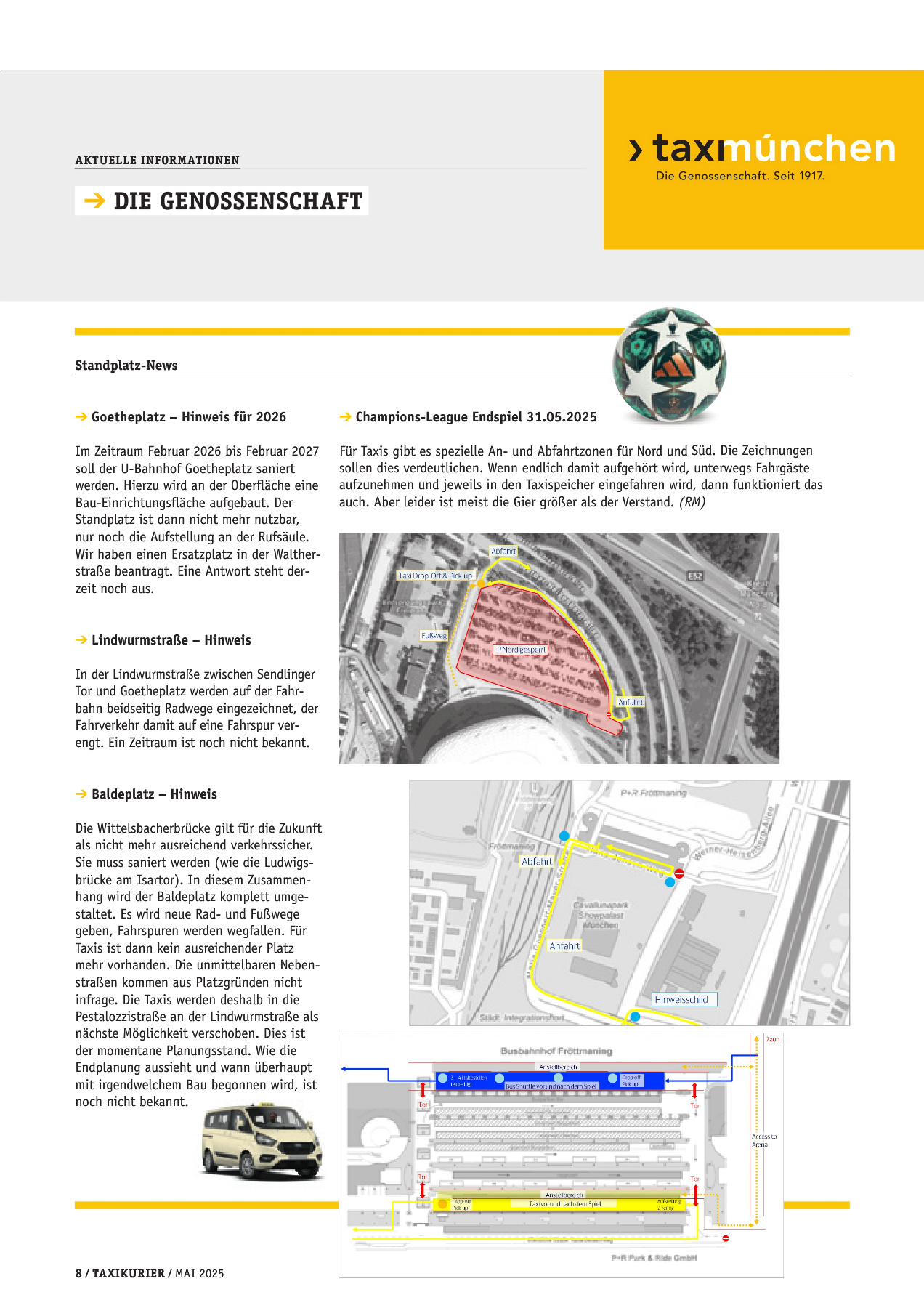 Originalseite 8 der Ausgabe Taxikurier Mai 2025