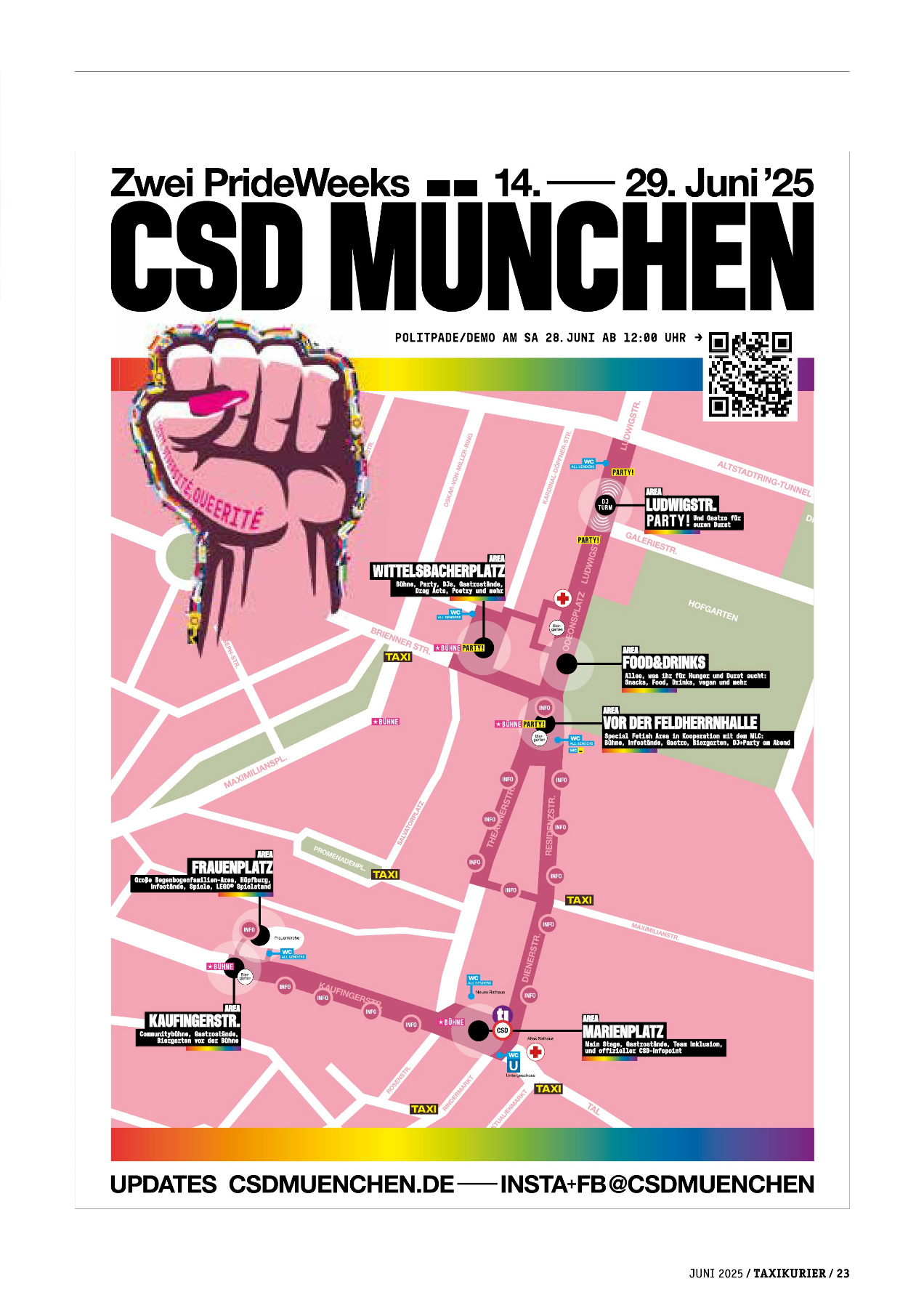 Originalseite 23 der Ausgabe Taxikurier Juni 2025