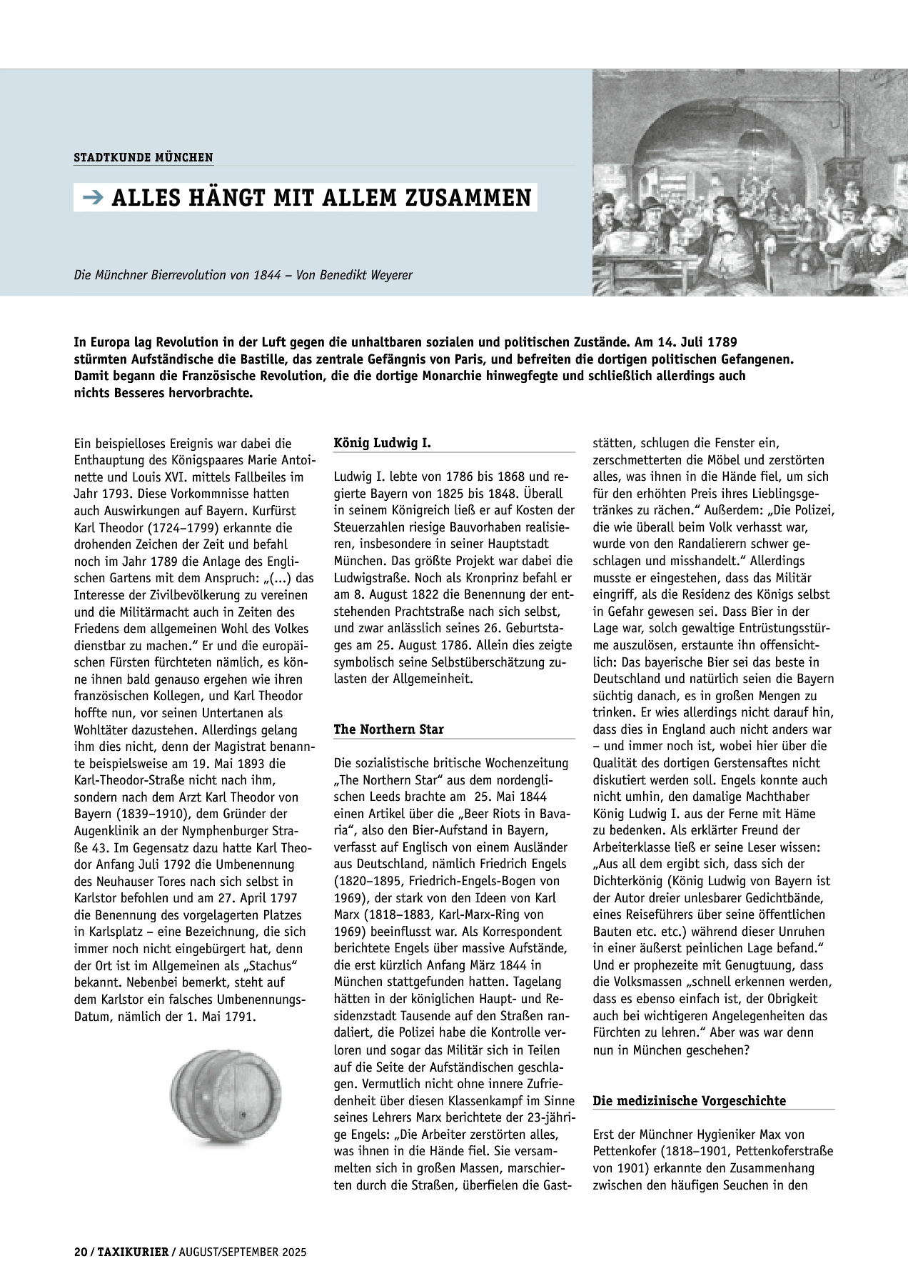 Originalseite 20 der Ausgabe Taxikurier August und September 2025