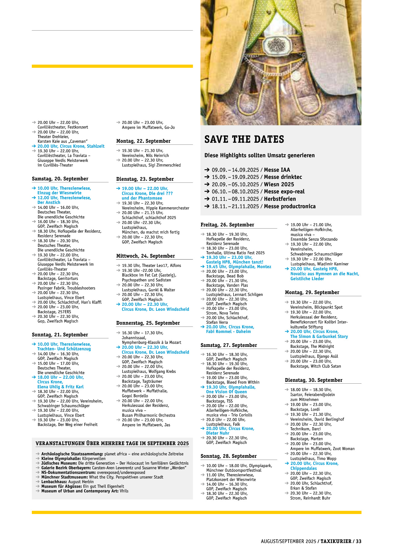 Originalseite 33 der Ausgabe Taxikurier August und September 2025