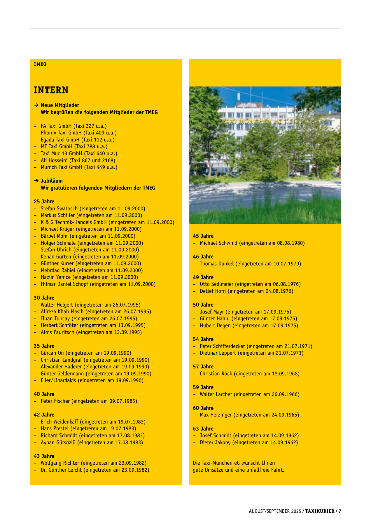 Originalseite 7 der Ausgabe Taxikurier August und September 2025