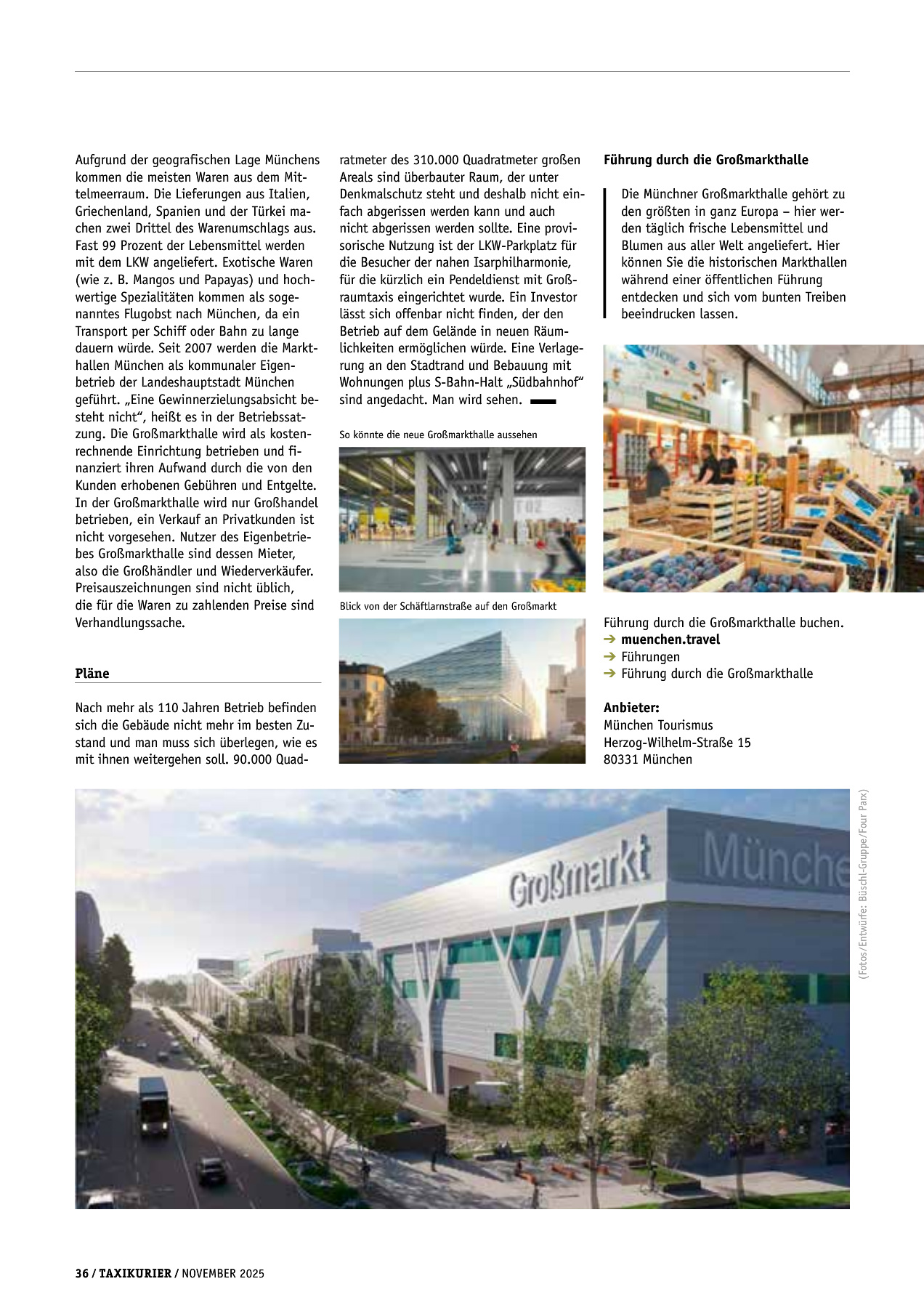 Originalseite 36 der Ausgabe Taxikurier November 2025