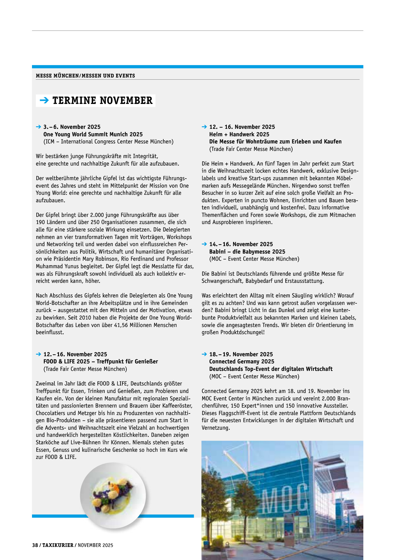 Originalseite 38 der Ausgabe Taxikurier November 2025