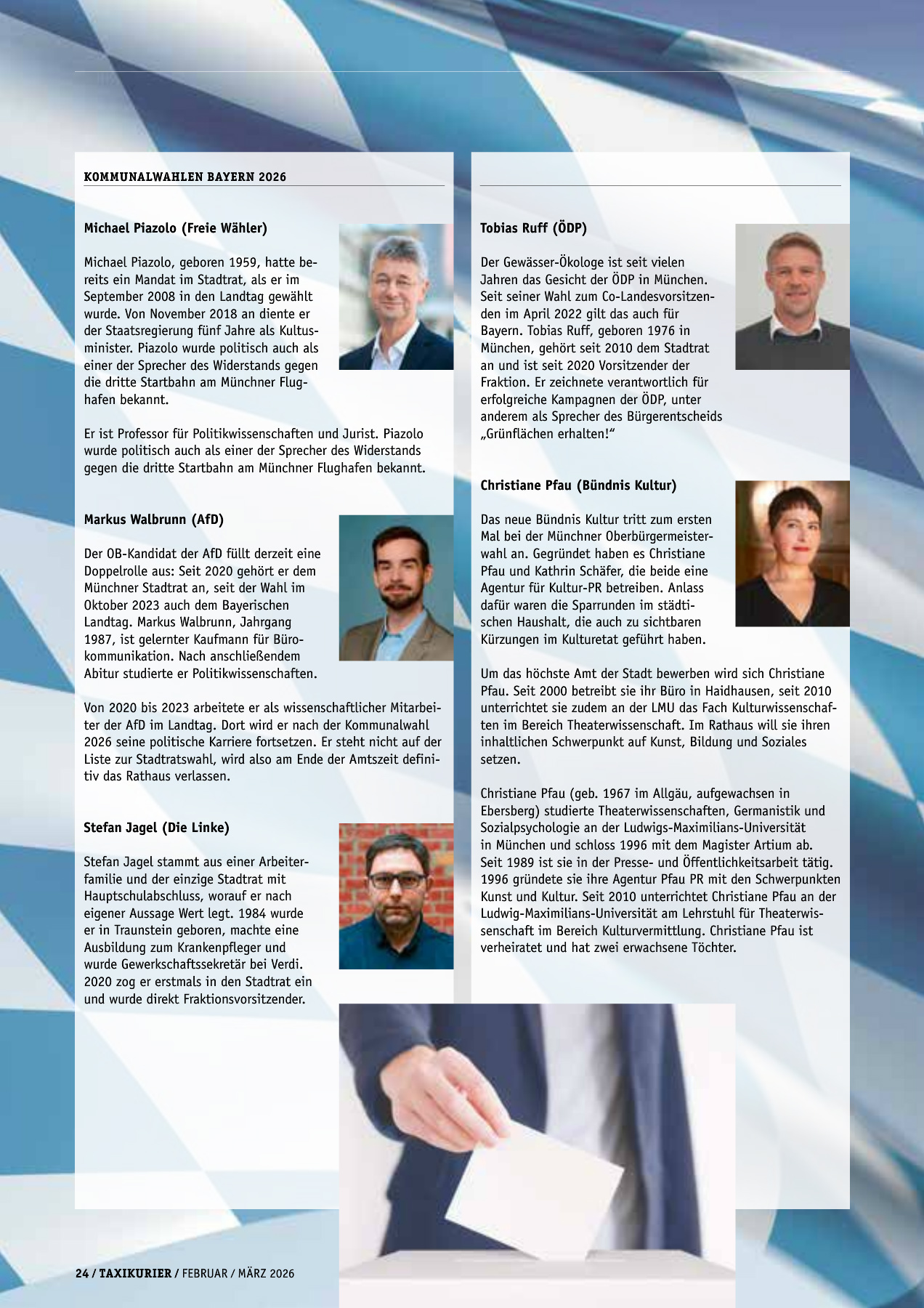 Originalseite 24 der Ausgabe Taxikurier Februar und März 2026