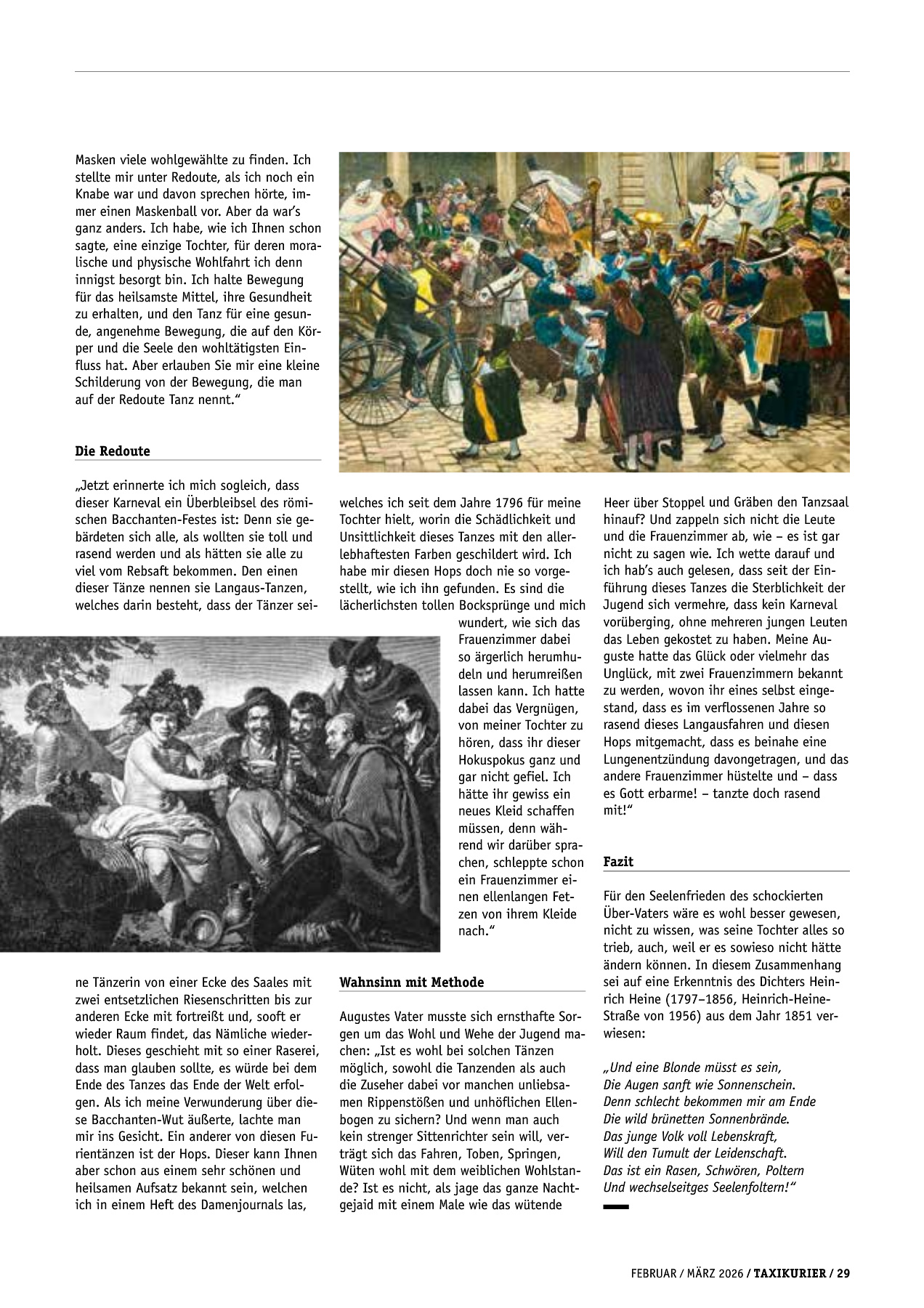 Originalseite 29 der Ausgabe Taxikurier Februar und März 2026