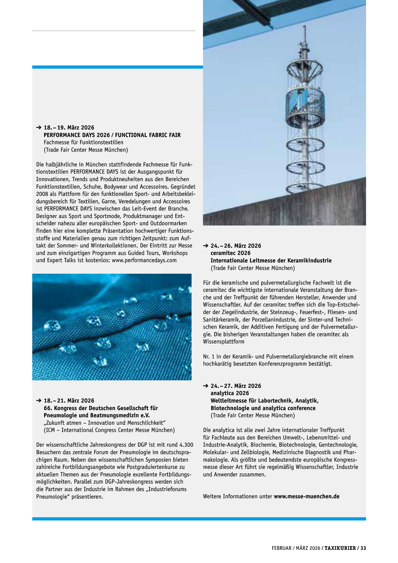 Originalseite 33 der Ausgabe Taxikurier Februar und März 2026