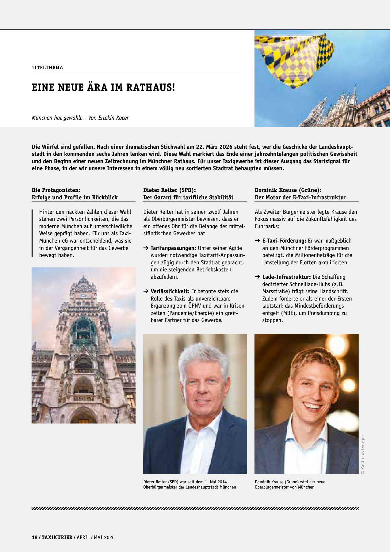 Originalseite 18 der Ausgabe Taxikurier April und Mai 2026