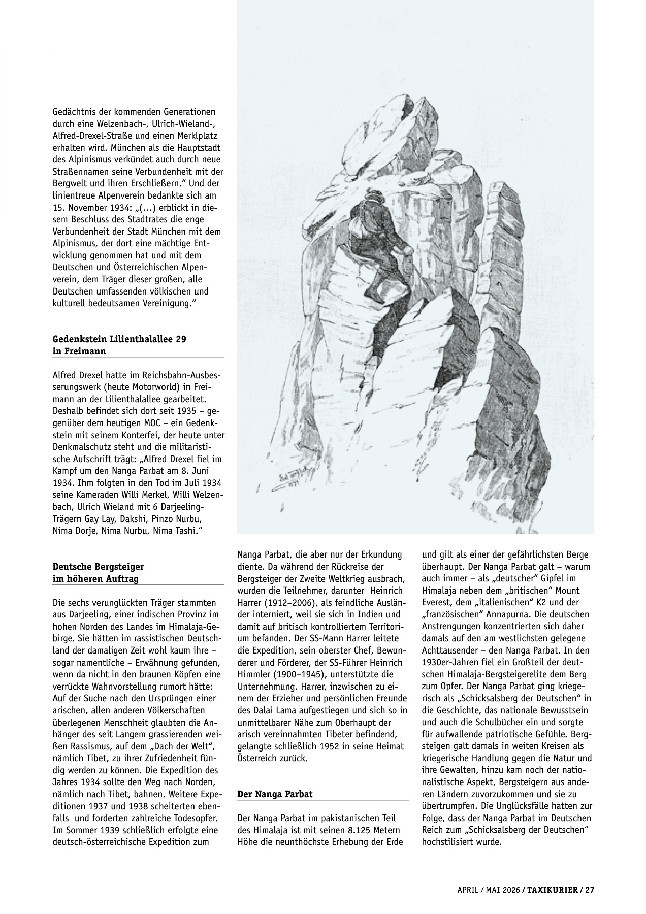 Originalseite 27 der Ausgabe Taxikurier April und Mai 2026