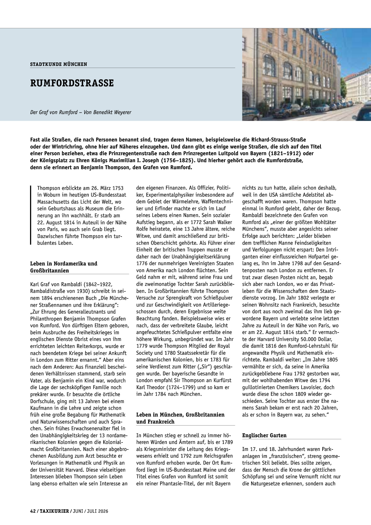 Originalseite 42 der Ausgabe Taxikurier Juni und Juli 2026