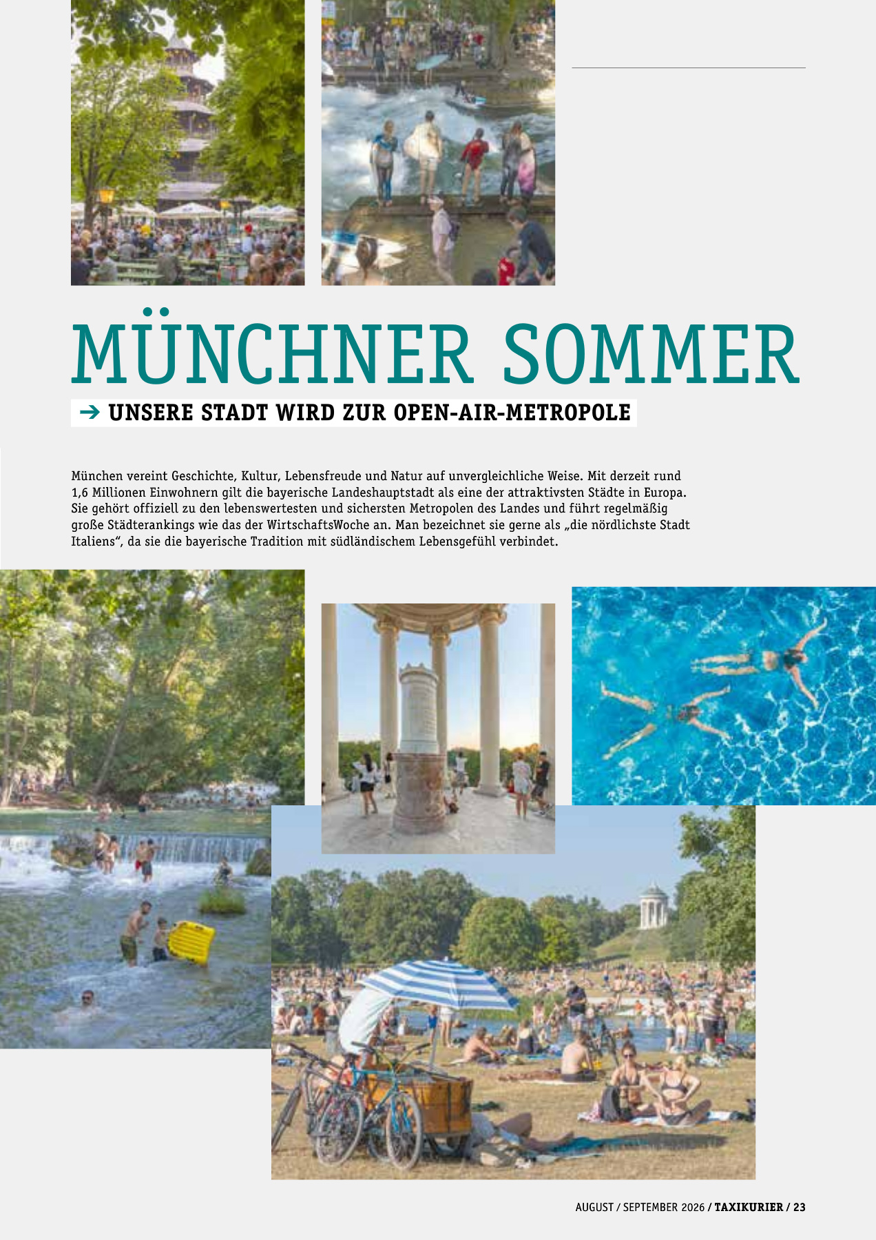 Originalseite 23 der Ausgabe Taxikurier August und September 2026