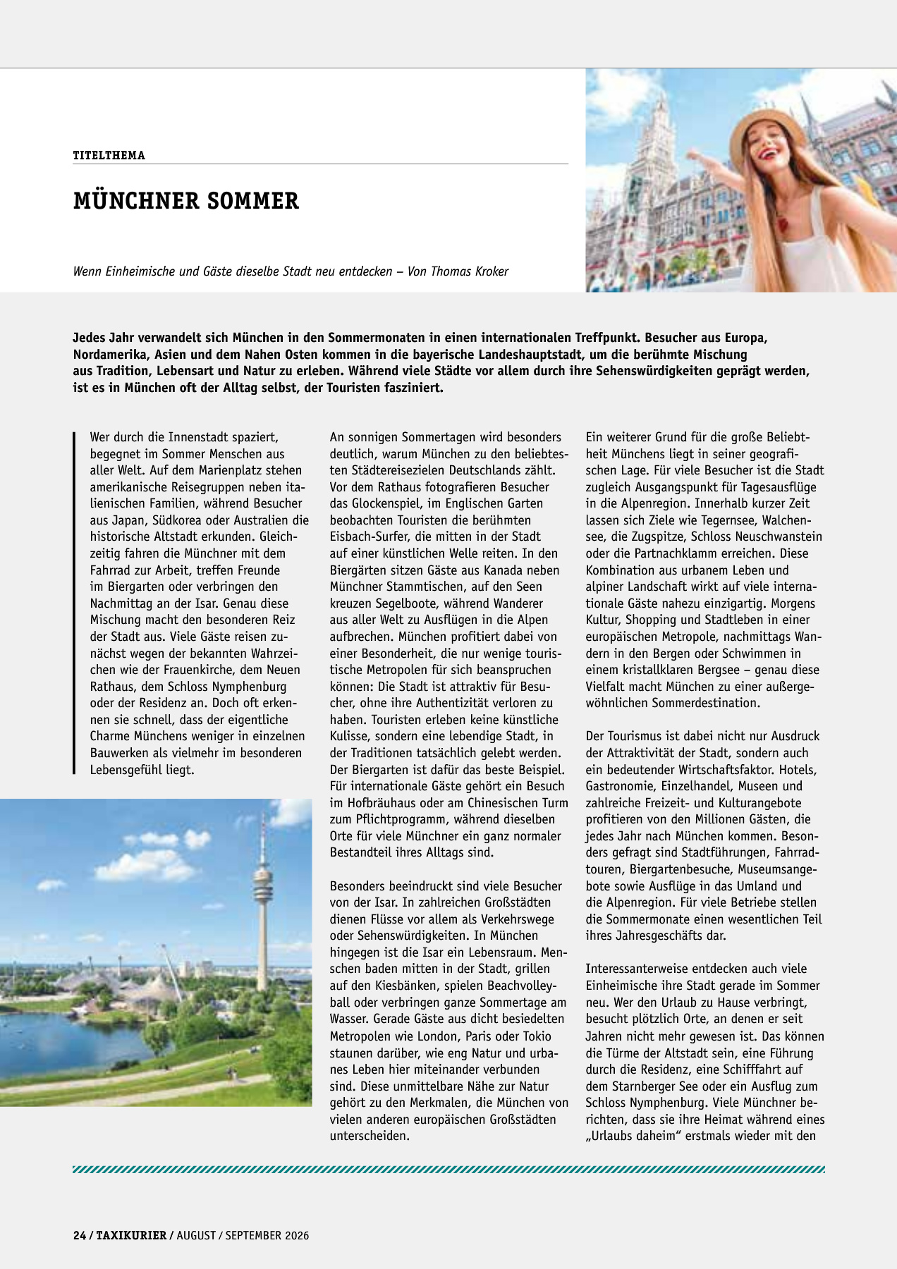 Originalseite 24 der Ausgabe Taxikurier August und September 2026