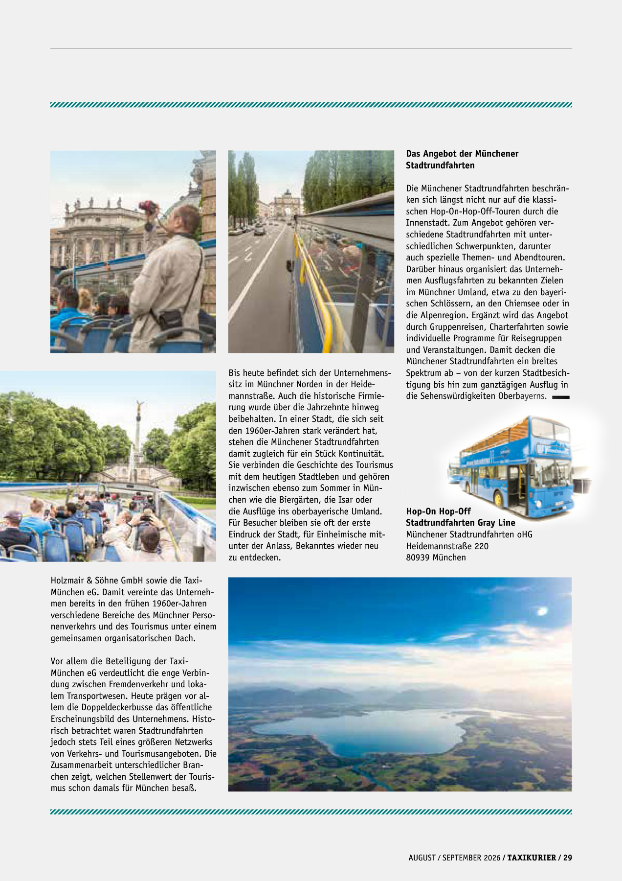Originalseite 29 der Ausgabe Taxikurier August und September 2026