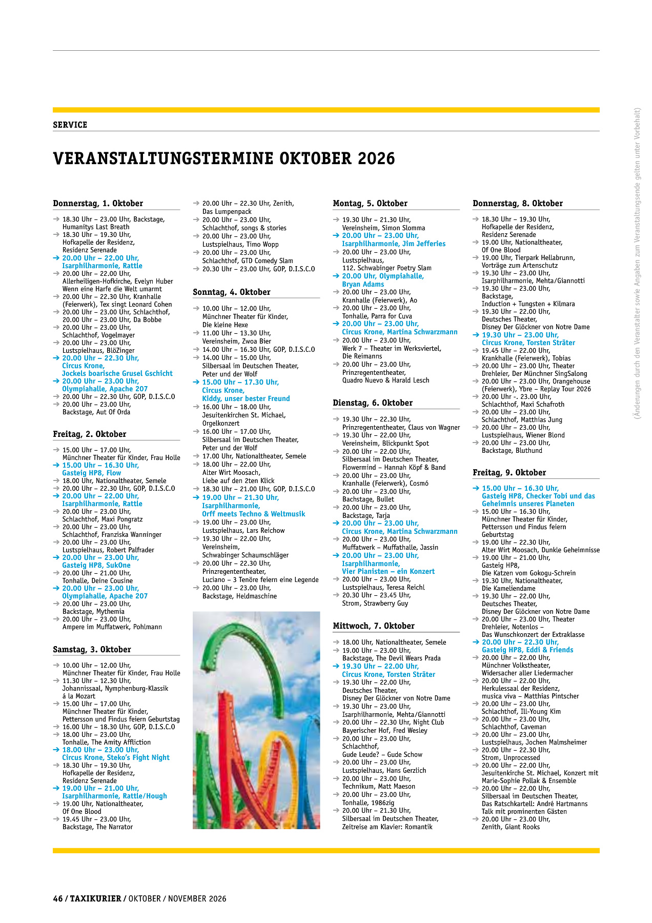 Originalseite 46 der Ausgabe Taxikurier Oktober und November 2026