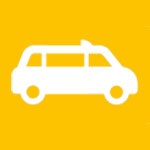 Taxi-München-eG Piktogramm Quadrat Großraumtaxi
